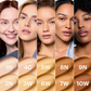 Glo Skin Beauty Modern Matte Foundation shade range showcasing multiple skin tone matches with medium to full coverage and skincare ingredients like salicylic acid and niacinamide at The Skyn Distillery Wayzata MN